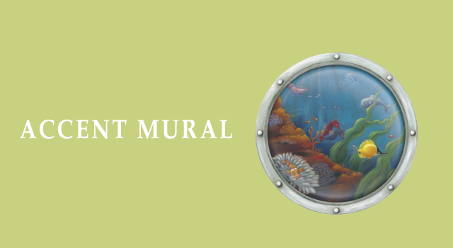 Porthole Number 2 Accent Mural Wall Mural